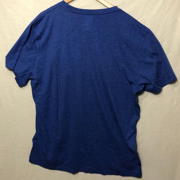 Hurley T-Shirt Mens XXL Blue Heathered Graphic Short Sleeve Logo Tee Casual - Picture 2 of 6